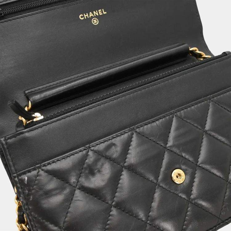 Pre Owned Chanel Calfskin Mademoiselle Lock Icon WOC Wallet on Chain Shoulder Bag