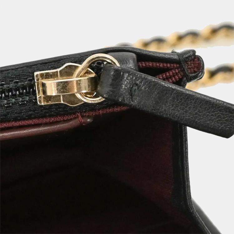Pre Owned Chanel Calfskin Mademoiselle Lock Icon WOC Wallet on Chain Shoulder Bag