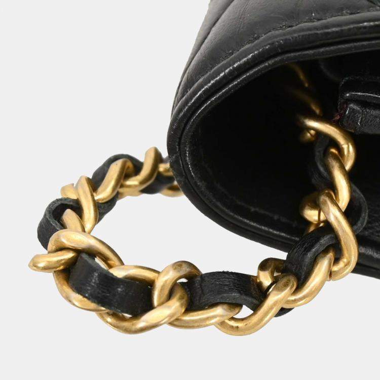 Pre Owned Chanel Calfskin Mademoiselle Lock Icon WOC Wallet on Chain Shoulder Bag