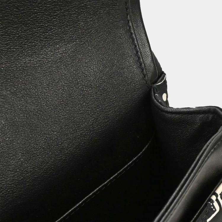 Pre Owned Chanel Black Satin Airline Medium Classic Double Flap Shoulder Bag