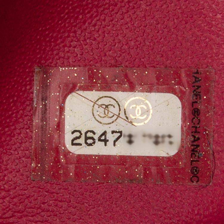 Pre Owned Chanel Pink Jumbo Classic Lambskin Double Flap