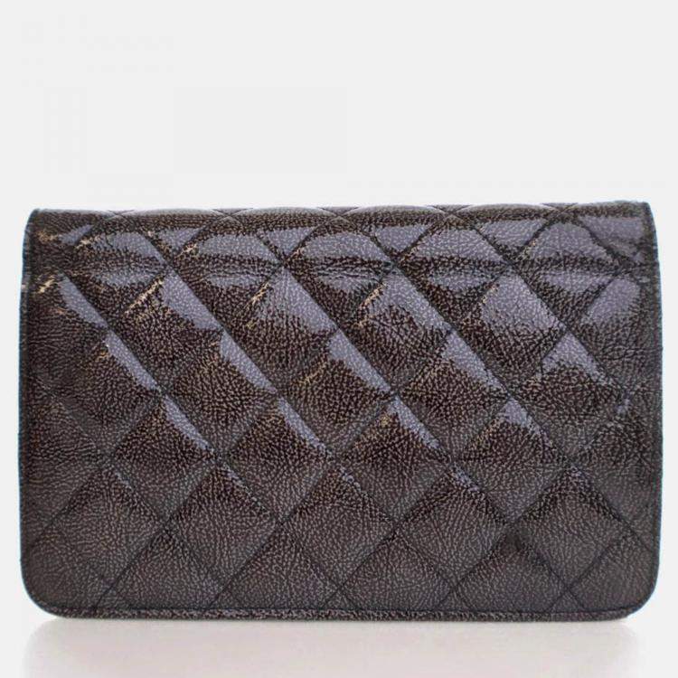 مملوكة مسبقًا Chanel Patent Wallet On Chain (WOC)