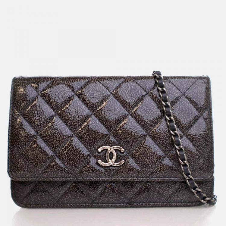 مملوكة مسبقًا Chanel Patent Wallet On Chain (WOC)