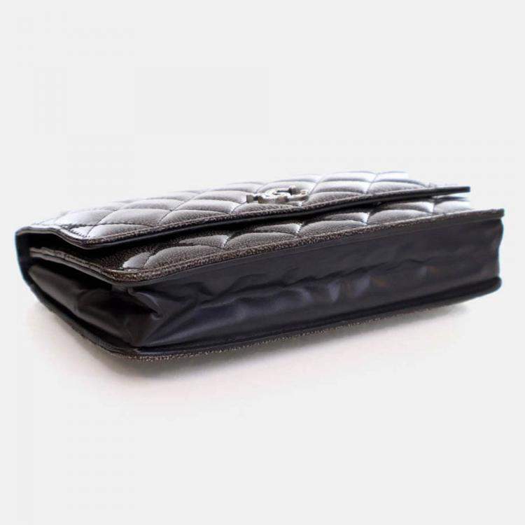 مملوكة مسبقًا Chanel Patent Wallet On Chain (WOC)