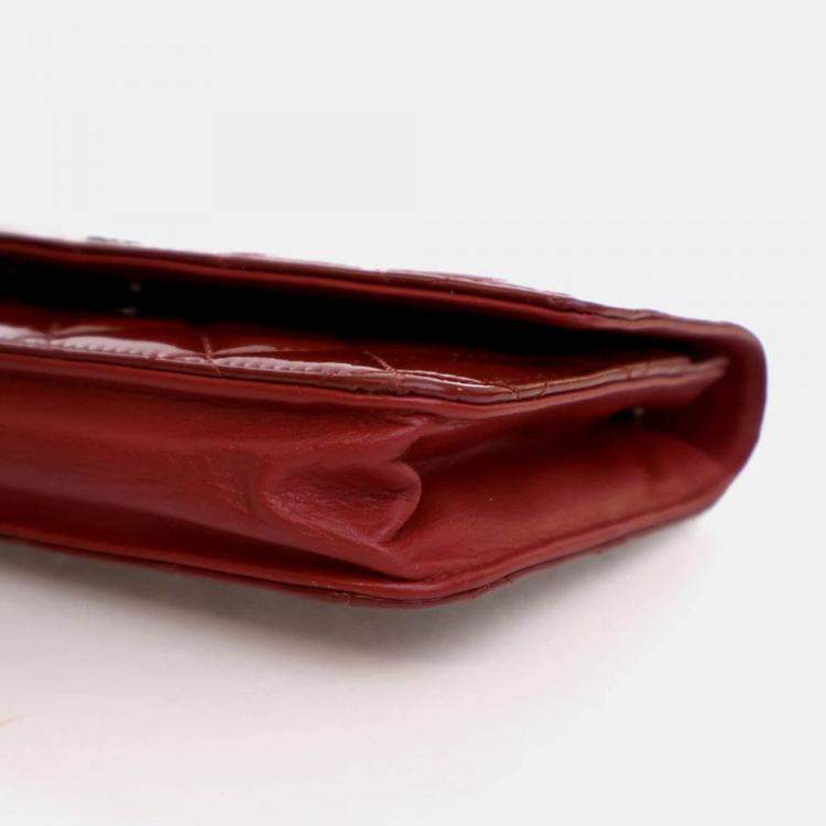 Pre Owned Chanel Patent Brilliant Wallet On Chain (WOC)