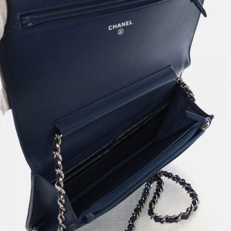 Pre Owned Chanel Crystal Boy Wallet On Chain (WOC)