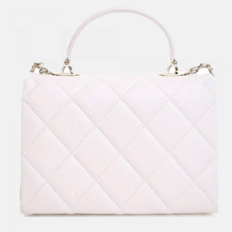 Pre Owned Chanel Mini Caviar Retro Twist Top Handle Bag