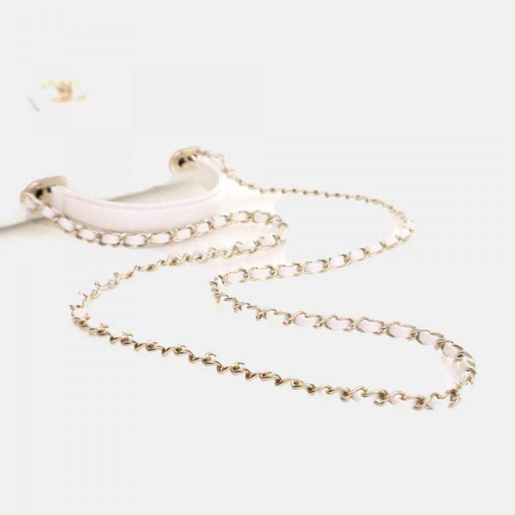 Pre Owned Chanel Mini Caviar Retro Twist Top Handle Bag