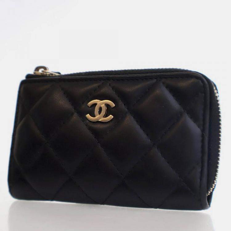 Pre Owned Chanel Lambskin Key Pouch