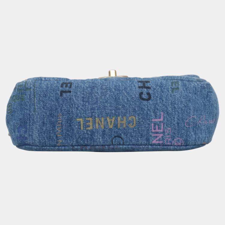 Pre Owned Chanel Small Denim Mood Flap Bag