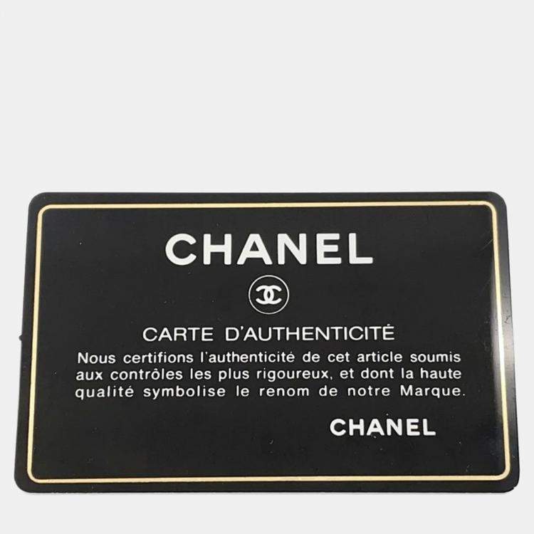 Pre Owned Chanel Chevron Mini Chain shoulder Bag Black Lambskin Size 18