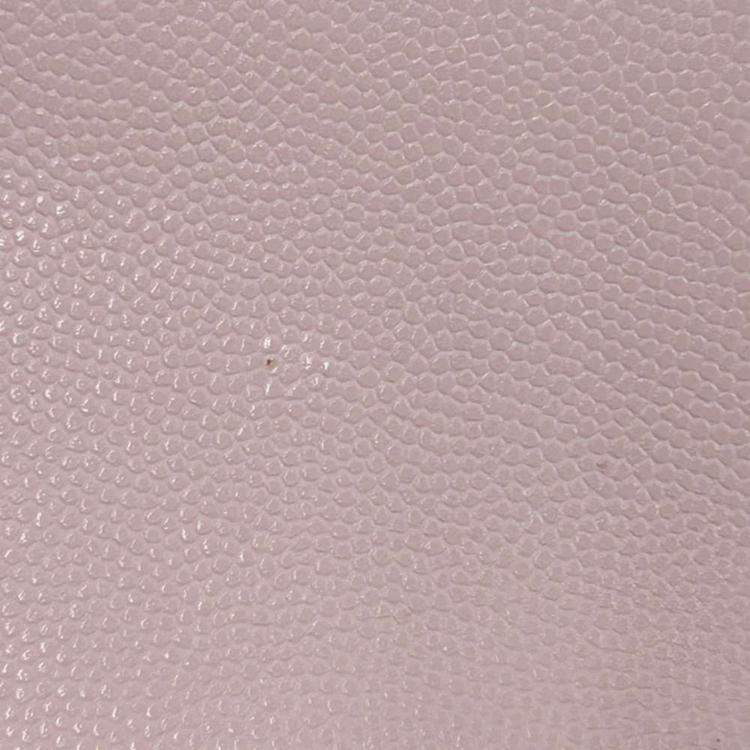 Pre Owned Chanel Matelasse Small Zip Wallet Pink Caviar Leather
