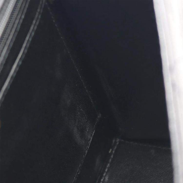 Pre Owned Chanel Flap Black Lambskin Shoulder Bag