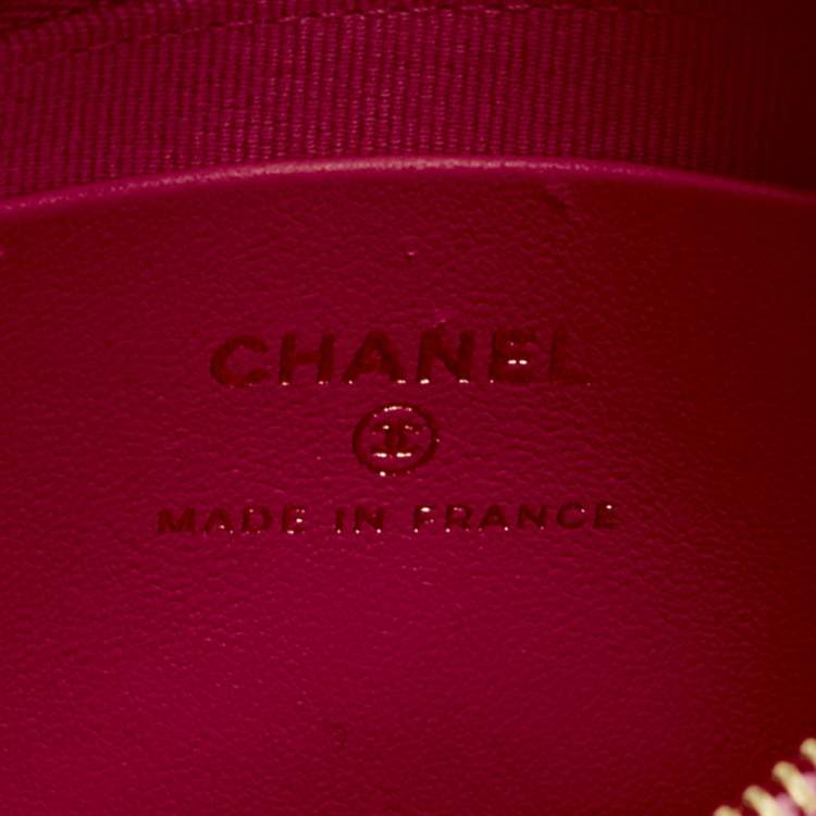 Pre Owned Chanel Metallic Pink Quilted Leather Charms Hobo