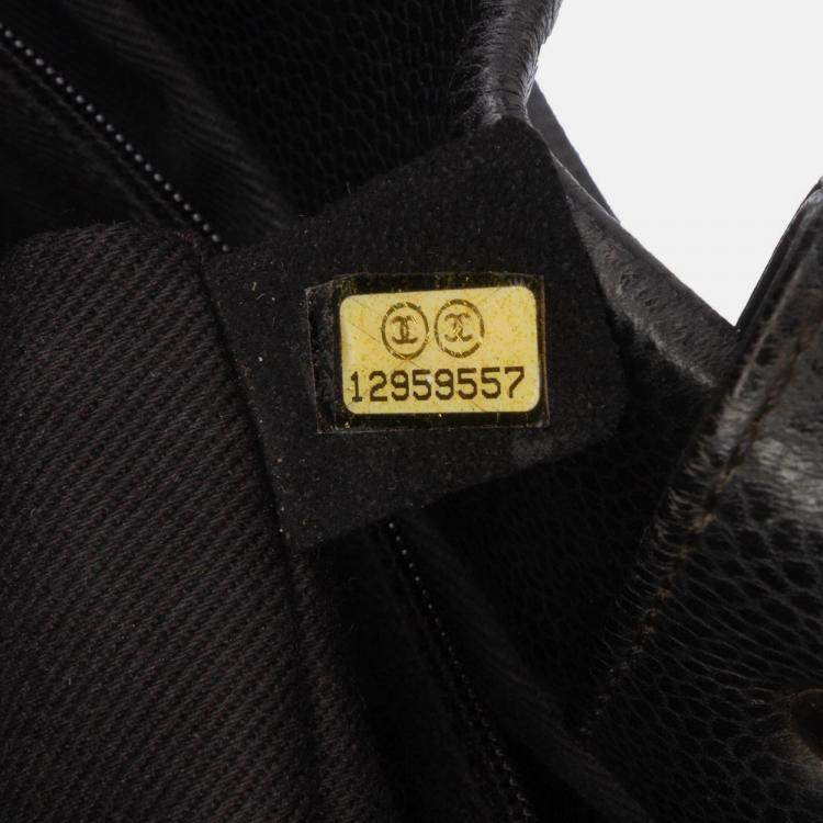 Pre Owned Chanel Black CC Caviar Tote