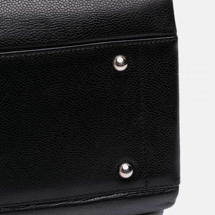 Pre Owned Chanel Black CC Caviar Tote