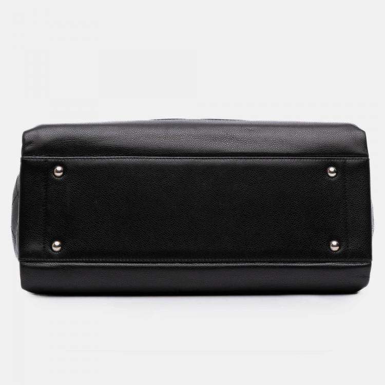 Pre Owned Chanel Black CC Caviar Tote