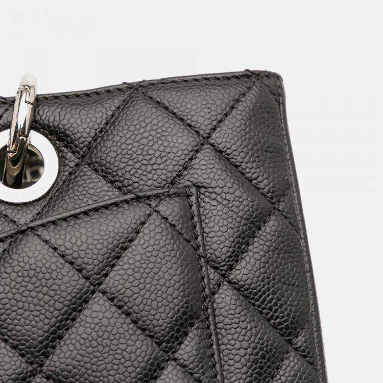 Pre Owned Chanel Black Caviar Grand Shopping Tote