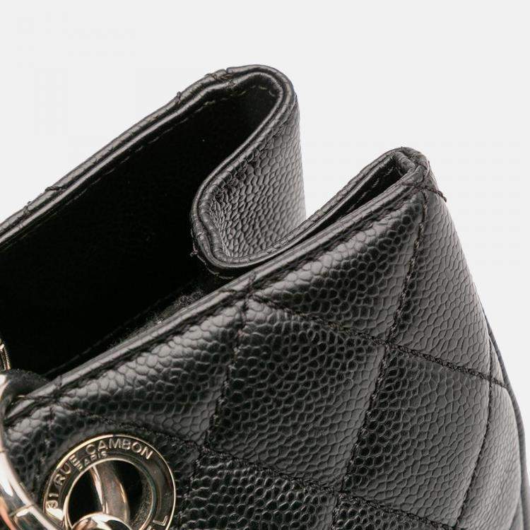 Pre Owned Chanel Black Caviar Grand Shopping Tote