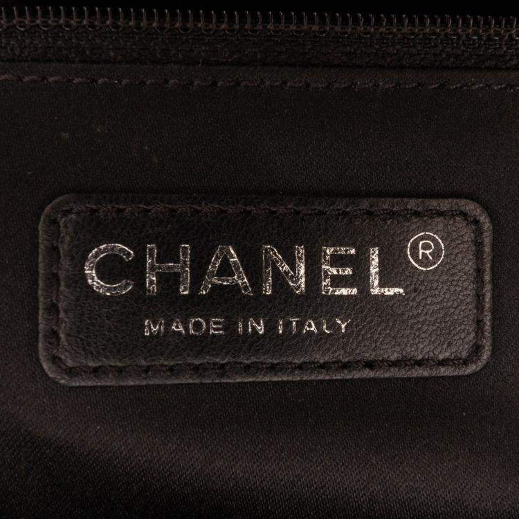 Pre Owned Chanel Black Caviar Grand Shopping Tote