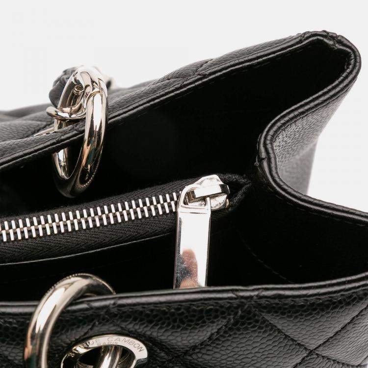 Pre Owned Chanel Black Caviar Grand Shopping Tote