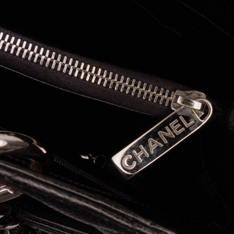 Pre Owned Chanel Black Caviar Grand Shopping Tote