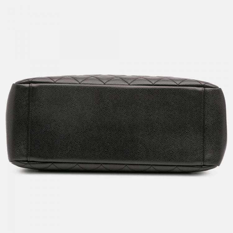 Pre Owned Chanel Black Caviar Grand Shopping Tote