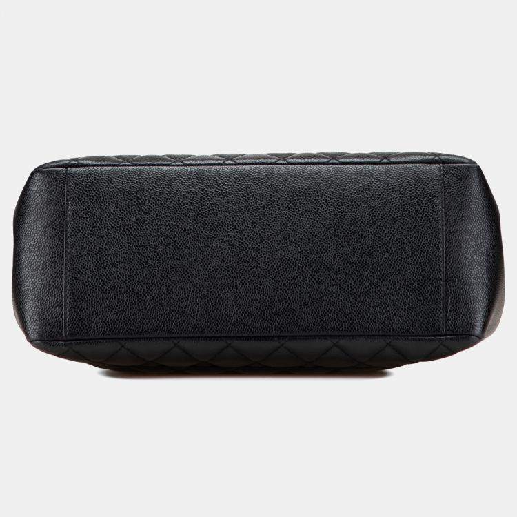 Pre Owned Chanel Black Caviar Grand Shopping Tote