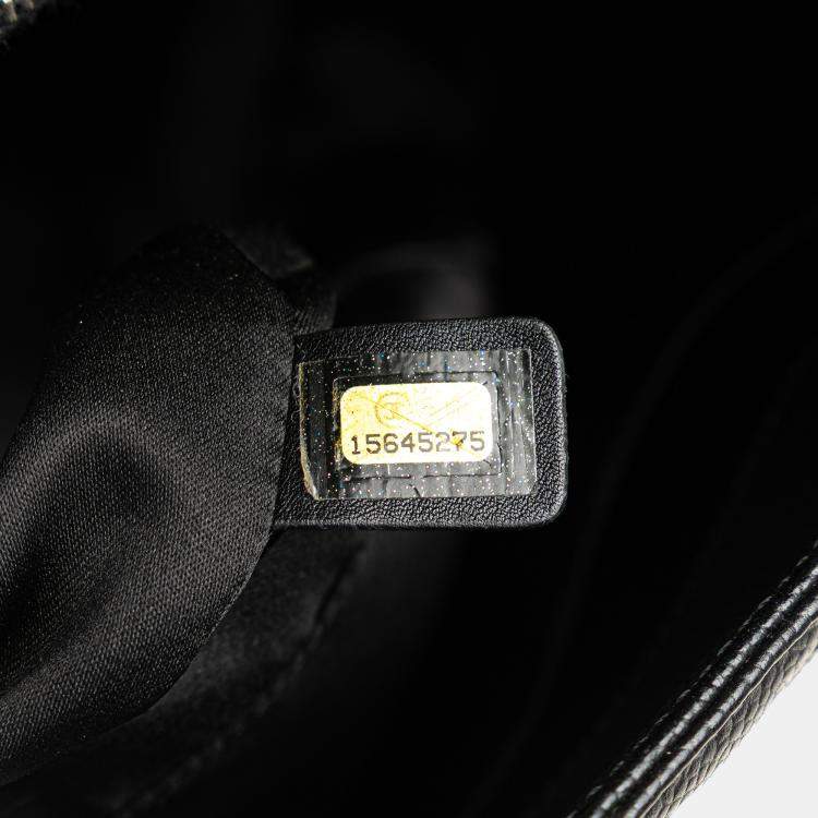 Pre Owned Chanel Black Caviar Grand Shopping Tote