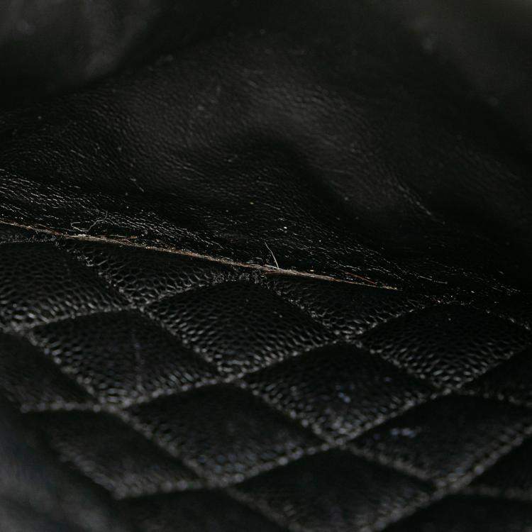Pre Owned Chanel Black Caviar Grand Shopping Tote