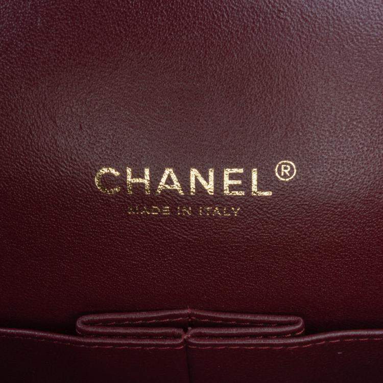 Pre Owned Chanel Black Maxi Classic Caviar Double Flap