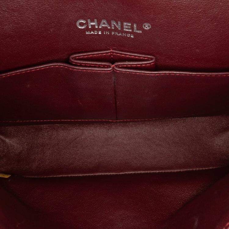 Pre Owned Chanel Black Medium Classic Caviar Double Flap