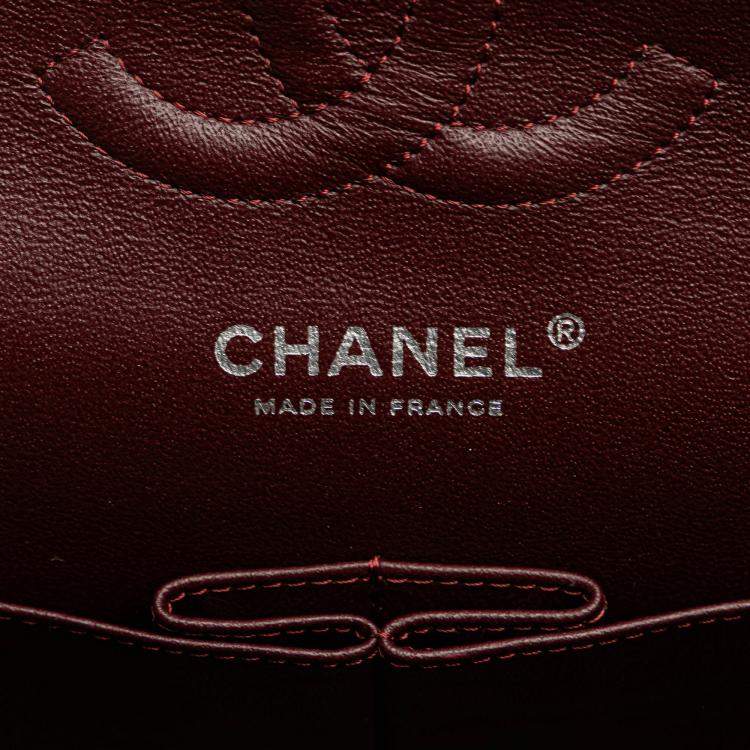 Pre Owned Chanel Black Medium Classic Caviar Double Flap