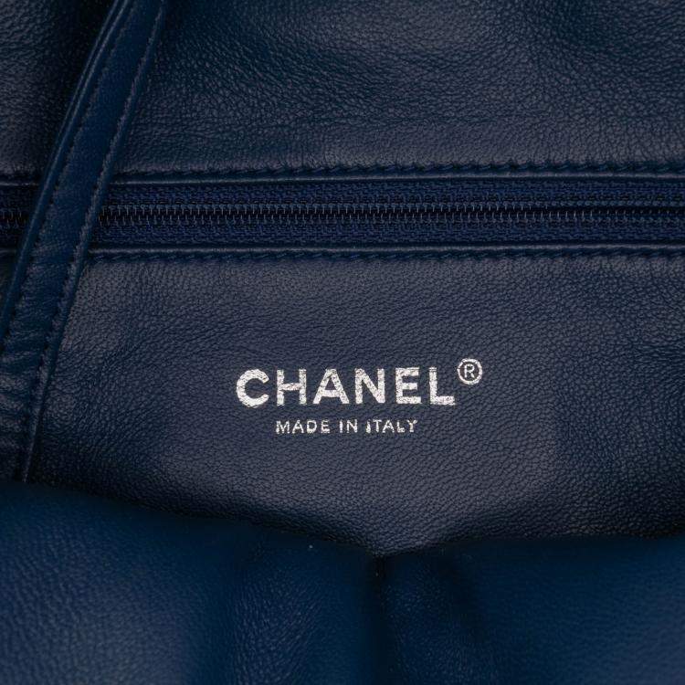 Pre Owned Chanel Blue Sequin Waterfall Backpack