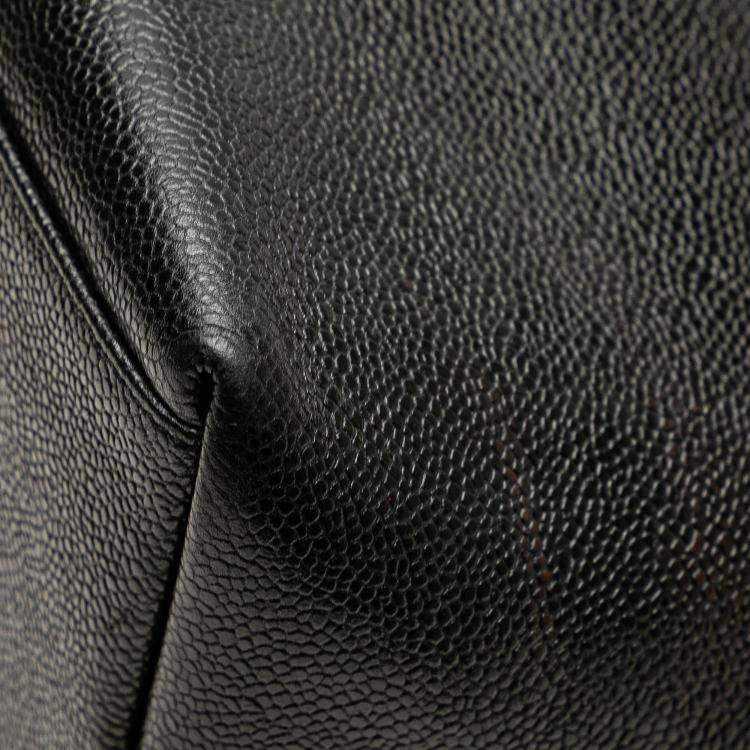 Pre Owned Chanel Black CC Caviar Chain Tote