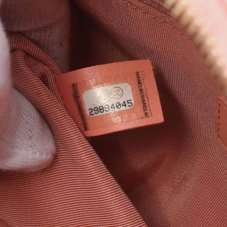 Pre Owned Chanel Matelasse Pink Leather Shoulder Camera Bag 
