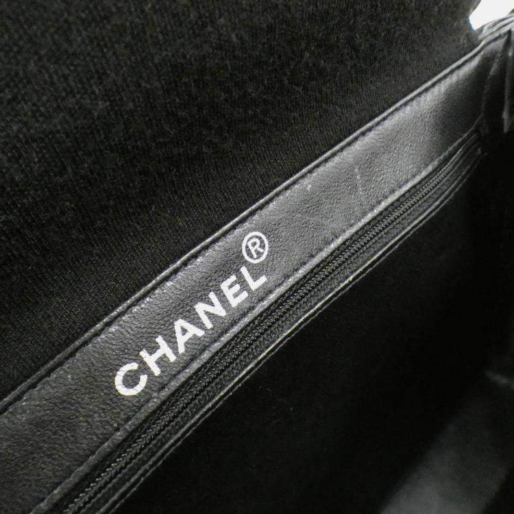 Pre Owned Chanel Black Canvas Handbag