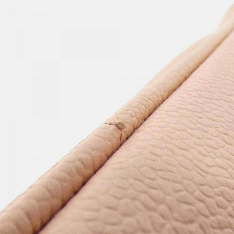 Pre Owned Chanel Pink Leather Shoulder Bag