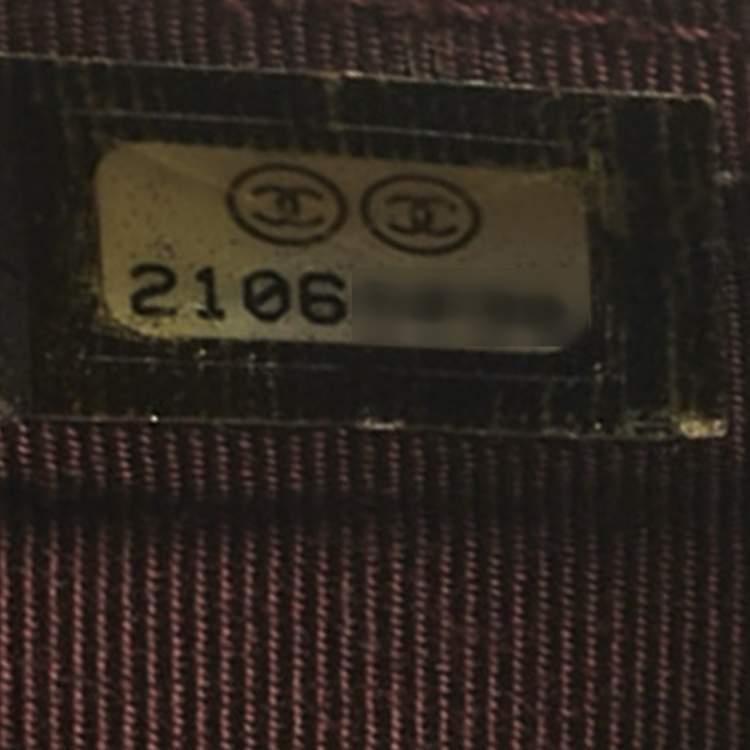 Pre Owned Chanel Black Quilted Caviar Leather Classic L Flap Wallet