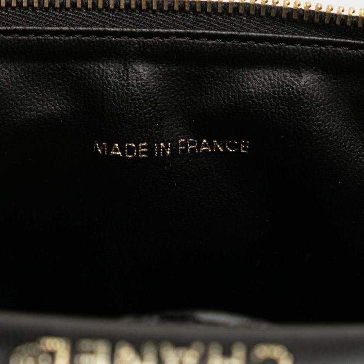 Pre Owned Chanel Black CC Caviar Vanity Bag