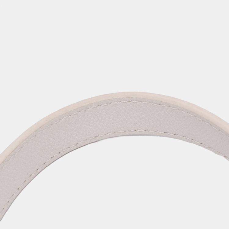 Pre Owned Chanel White Small Quilted Caviar My Everything Flap