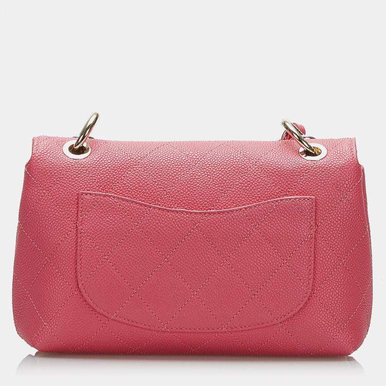 Pre Owned Chanel Pink Caviar City Walk bag