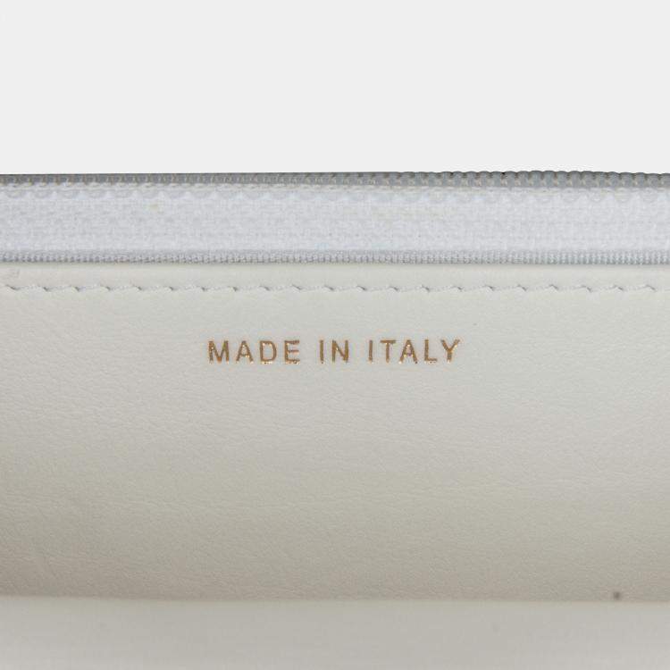 Pre Owned Chanel White Enchained Flap Wallet on Chain