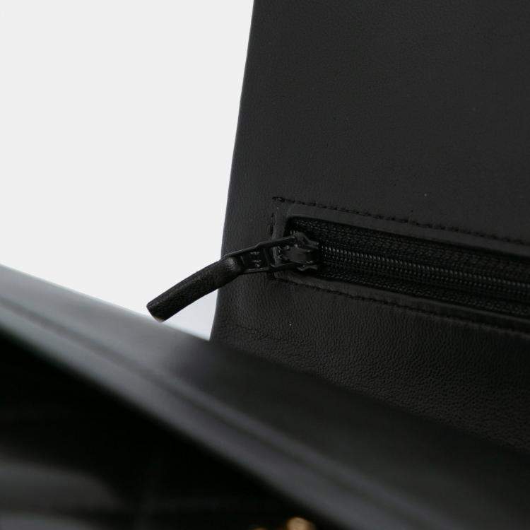 Pre Owned Chanel Black Jumbo Classic Lambskin Double Flap
