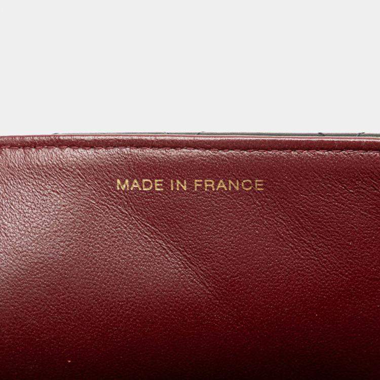 Pre Owned Chanel Black Medium Classic Lambskin Kelly Flap