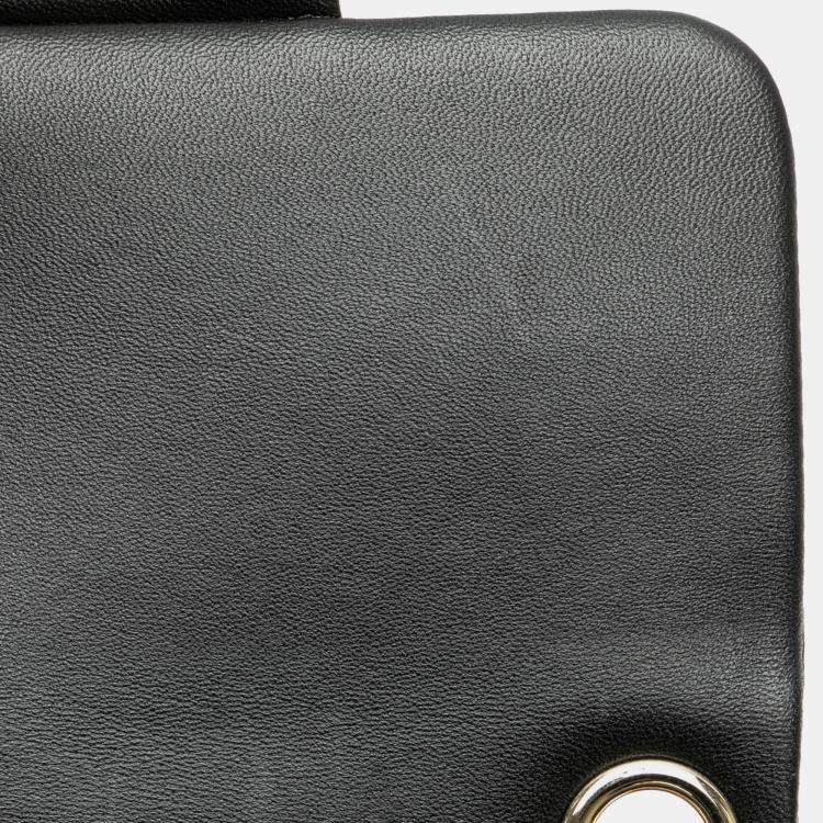 Pre Owned Chanel Black Mini Square Lambskin Resin Crystal Monacoco Flap