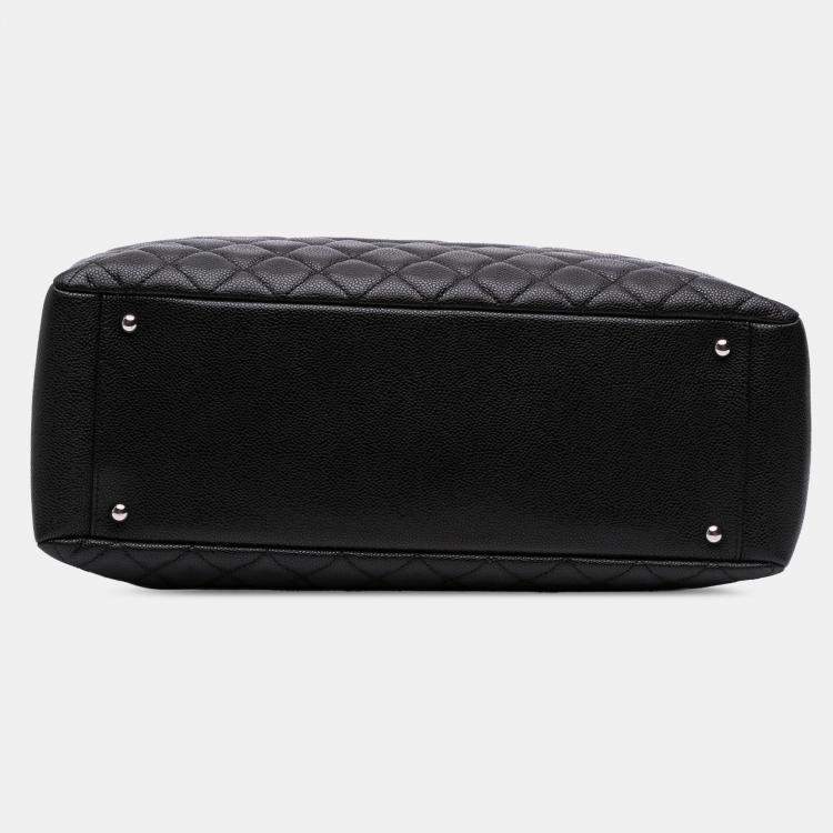 Pre Owned Chanel Black Caviar Grand Shopping Tote XL