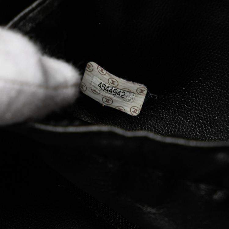Pre Owned Chanel Black CC Caviar Vanity Bag