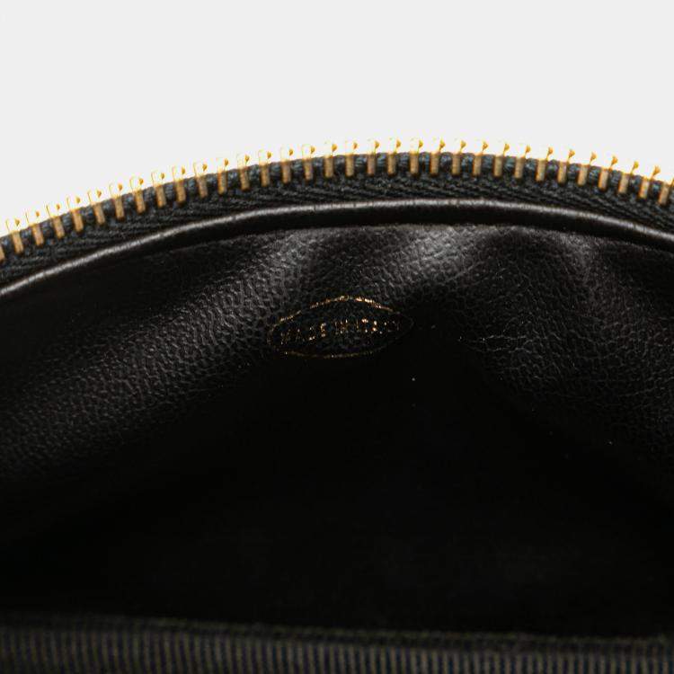 Pre Owned Chanel Black CC Caviar Vanity Bag