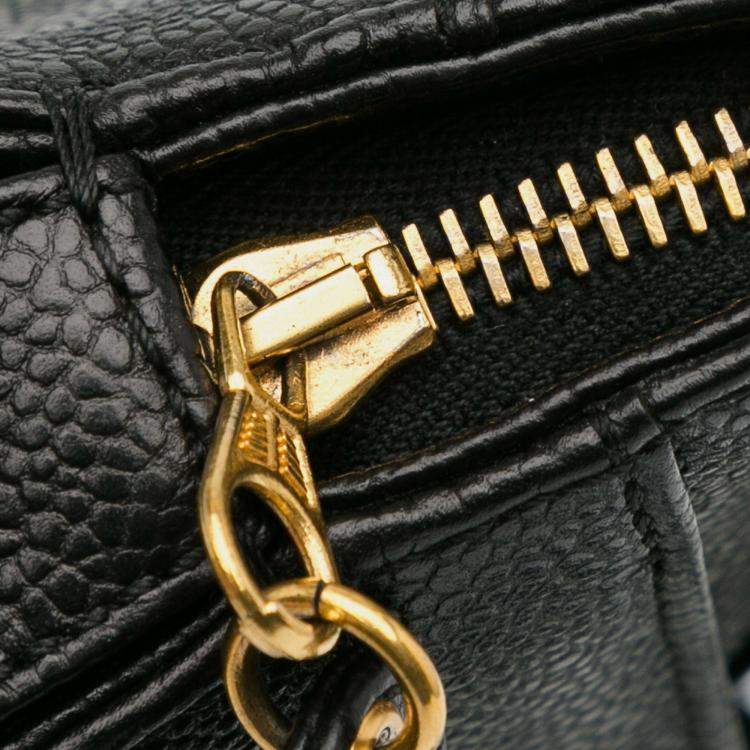 Pre Owned Chanel Black CC Caviar Leather Tote